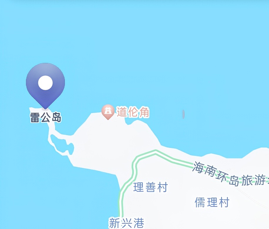 雷公岛的石头和树