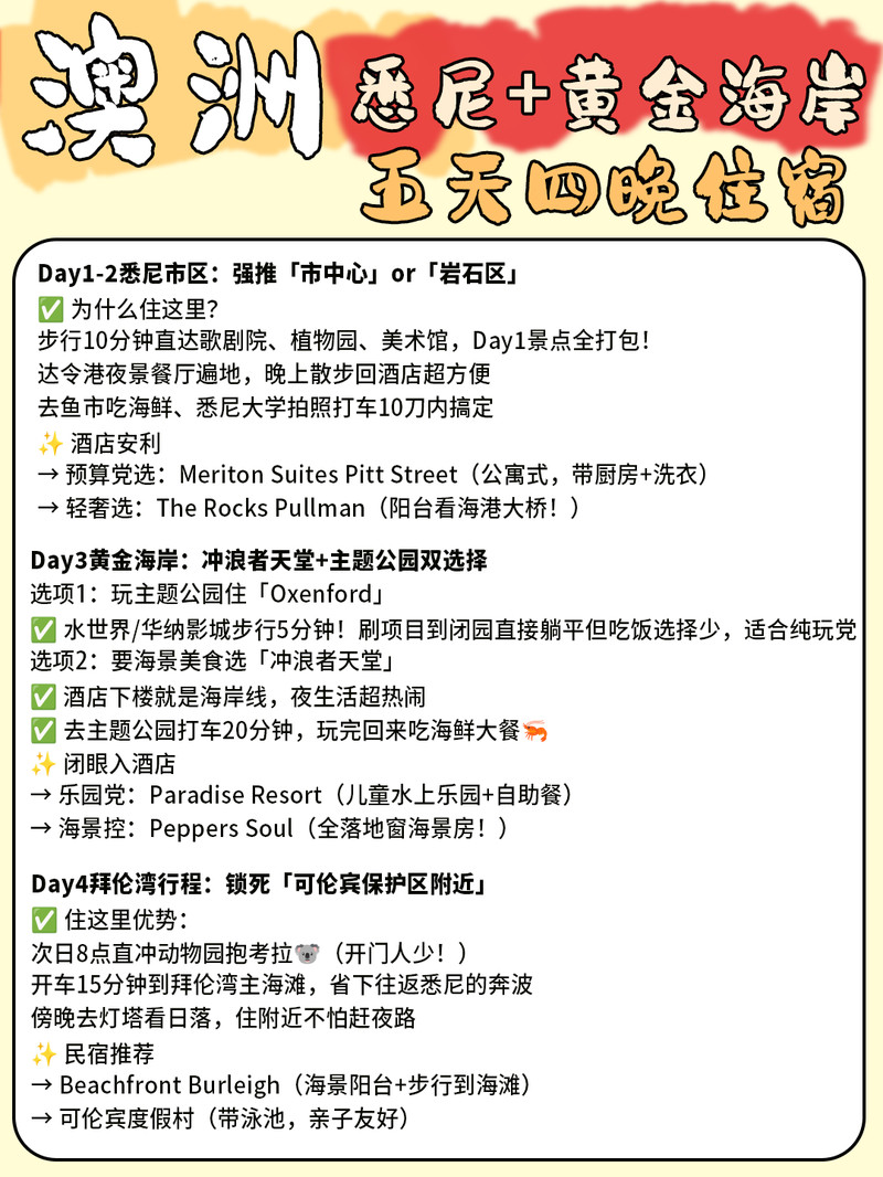 澳洲旅游攻略🌺超细+避雷指南