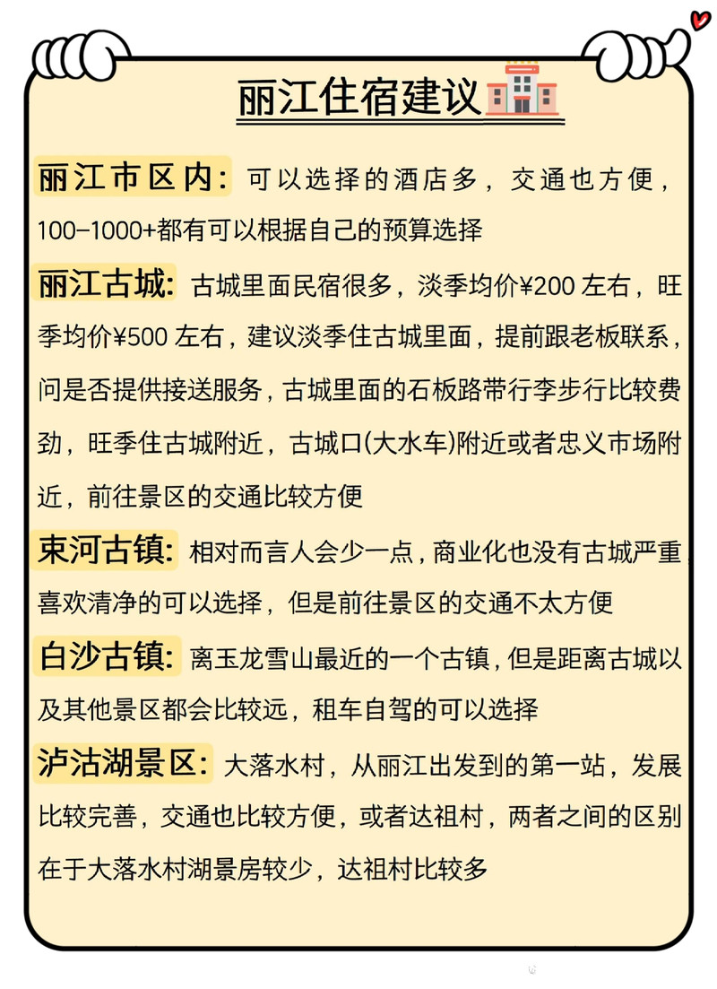 ✨亲爱的小伙伴们，今天来给大家分享一份超贴心的丽江旅游攻略，希望能助您在丽江拥有一段难忘的旅程！