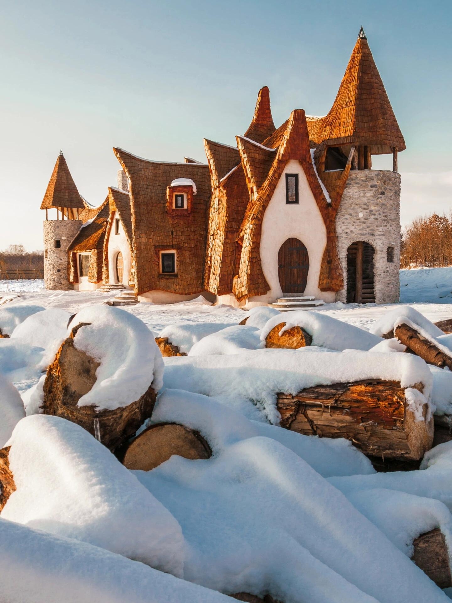 童话里的小屋真的存在！罗马尼亚粘土城堡🪵
