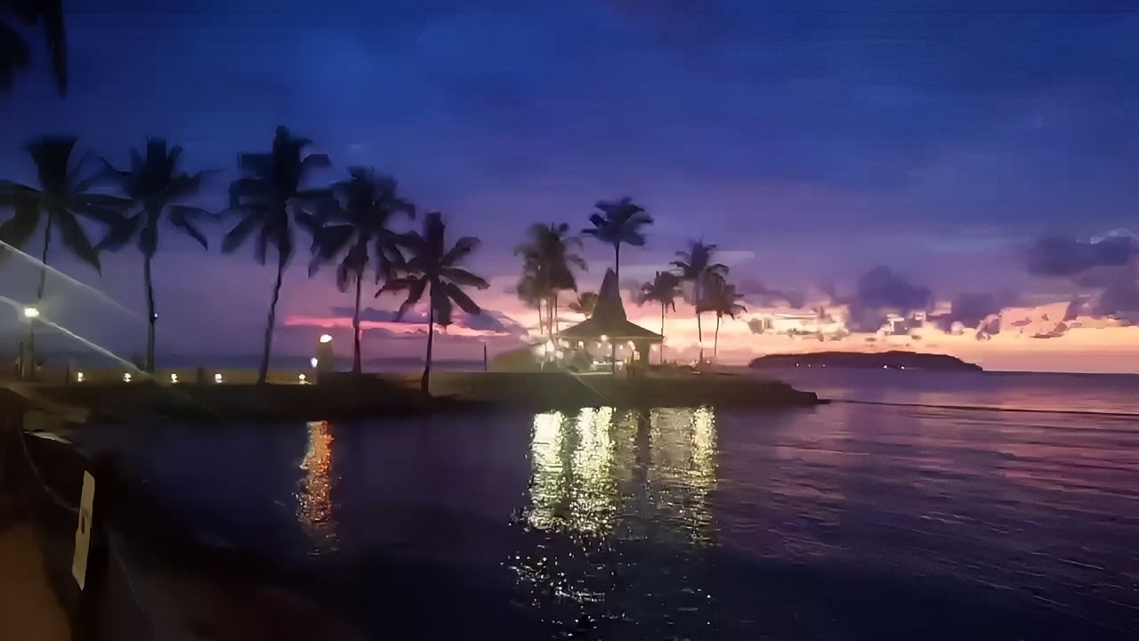 最美日落——亚庇丹绒海滩日落🌅