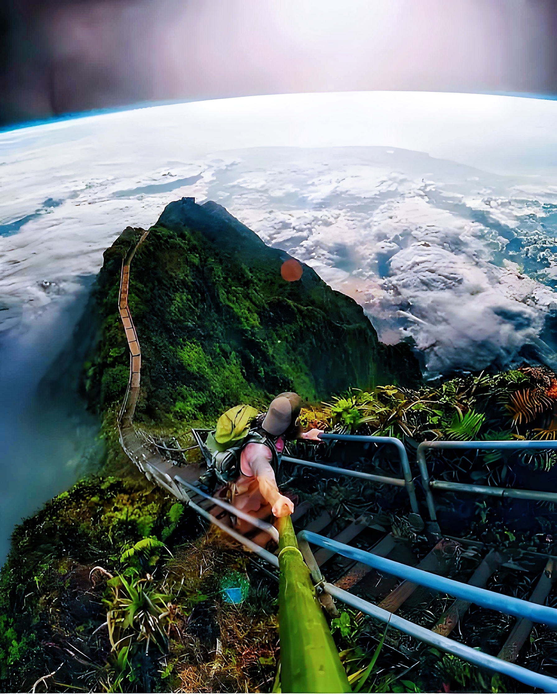 《探寻“天堂之梯”：夏威夷海库阶梯的神秘之旅》