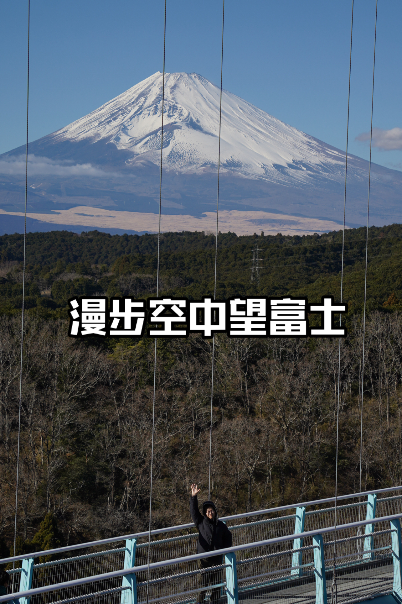 在空中漫步观赏富士山🗻