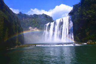 彩虹让黄果树瀑布更加精彩壮美•安顺篇