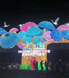 开鲁游记图文-2023首届开鲁大型彩灯文化节暨音乐啤酒美食节开幕
