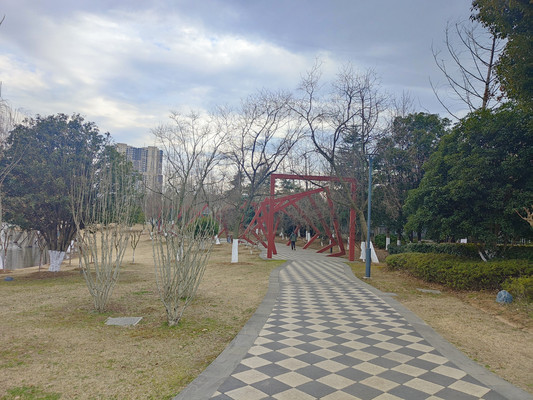 仙林湖,聊坐笑林度午后