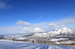 日本游记图片] 在留寿都度假村高级雪道开启春季精彩滑雪之旅