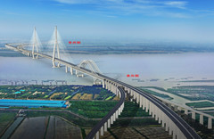 常州游记图片] 在建世界最大跨度公铁两用斜拉桥——常泰长江大桥的“常”和“泰”