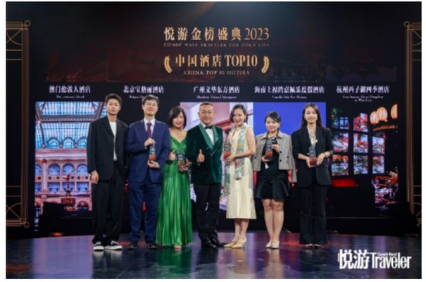 澳门伦敦人酒店于2023悦游金榜Gold List荣登旅游中国酒店Top10榜单