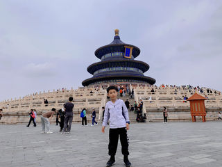 一家五口的北京之行