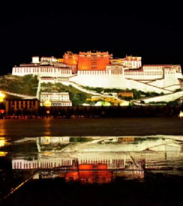 布达拉宫/太阳岛及附近地区游记图文-带着77岁老妈游西藏（十二）从清晨到夜晚的美丽邂逅，布达拉宫-罗布林达-布达拉宫