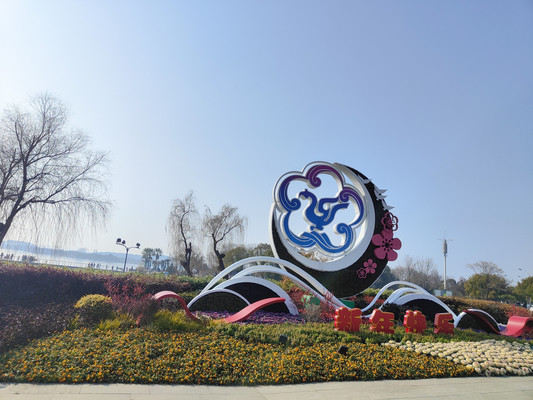 蠡湖之光,雄伟的百米高喷