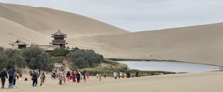 甘肃游记-鸣沙山·月牙泉、塞外风光之一绝