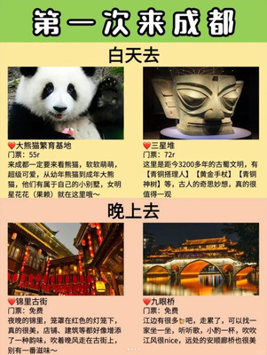 第一次来成都?一定要去玩这些地方!