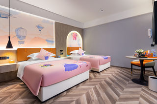 这么可爱的亲子房,谁能拒绝_丽橙酒店.智火车东站店宜昌打卡