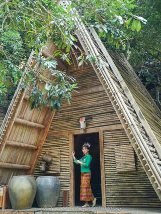 海南小众｜穿上黎锦云拍槟榔谷，风景这边独好