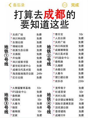 元旦来成都旅游不要慌‼来看旅游攻略