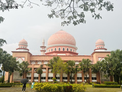 沙巴游记图片] 象牙塔中的信仰 -- 马来西亚亚庇粉色清真寺