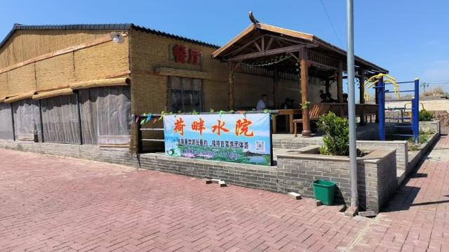 河北保定白洋淀荷畔水院农家院每人150住宿三餐,门前就可野钓钓鱼!