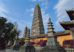 彭州游记图片] 彭州闹市中竟隐藏着一座千年古刹，里面这个高81米舍利塔大有来头