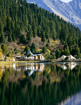 中秋情侣冲！在情人滩，对着达古湖许下诺言