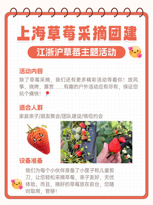 2天一夜的江浙沪草莓团建好去处，路线推荐 精选不踩雷