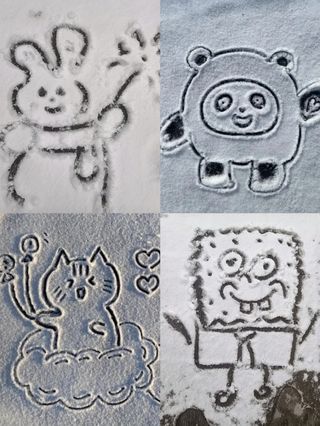 “画喜”于雪地，共绘雪地新图景