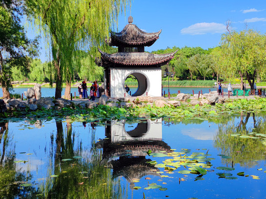 北京旅游:走进陶然亭公园华夏名亭园(图)