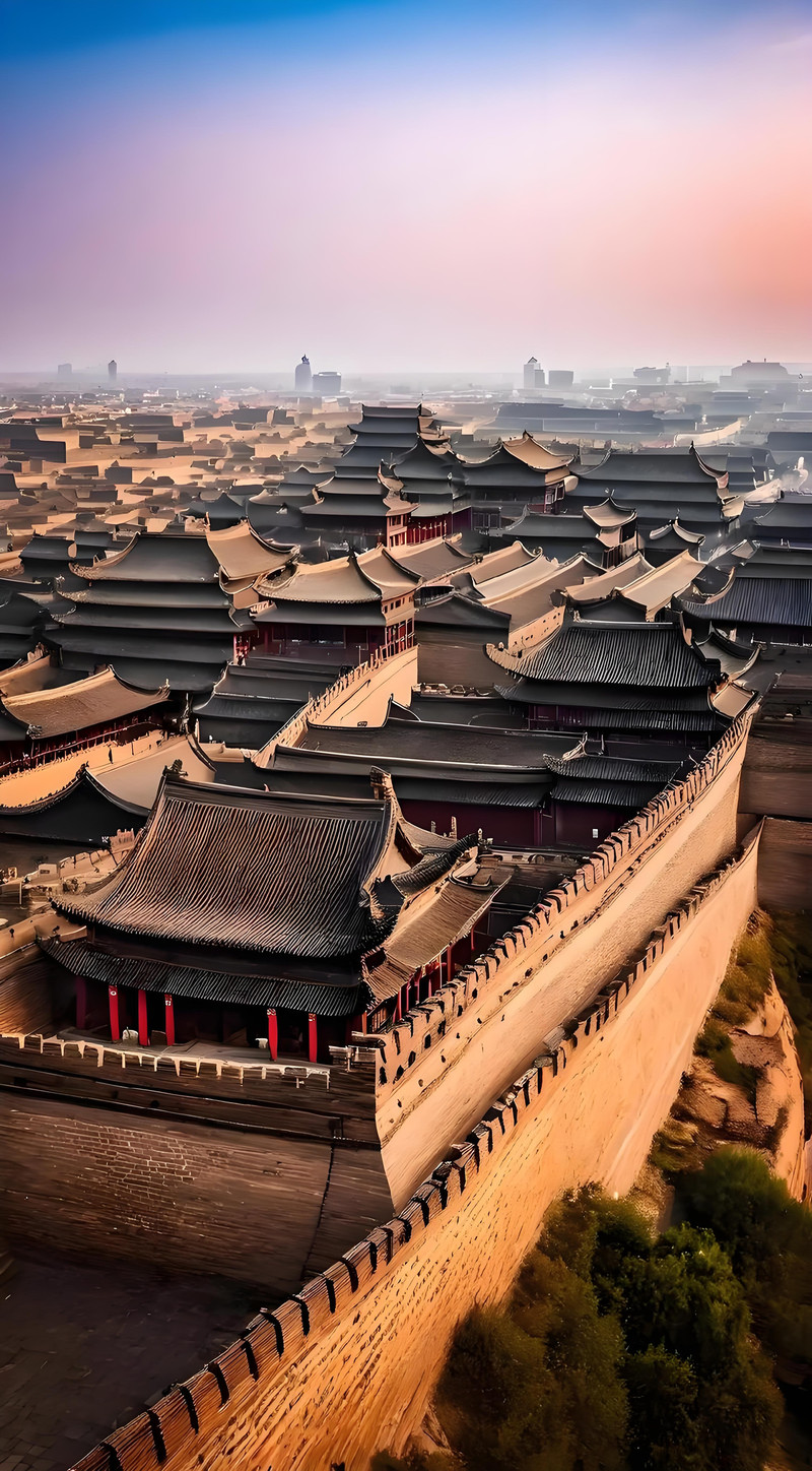 小雪過後的一個晌午，快來平遙古城喝奶茶吧。