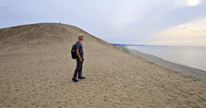 新宫市游记图文-#湖西的天空#：关西14天自由行之旅 —— D6：鸟取包车游，鸟取沙丘、鸟取城迹