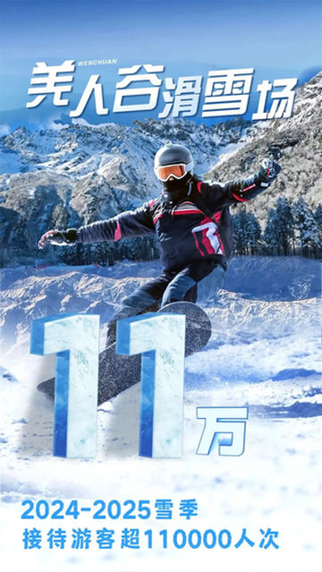 汶川宠粉计划|羌人谷滑雪场喜迎第11万游客,幸运锦鲤又来啦~