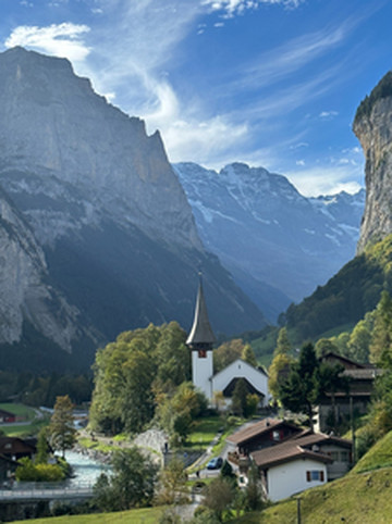 瑞士游记图文-瑞士最美小镇——瀑布小镇劳特布龙嫩和雪山景观小镇米伦一日游