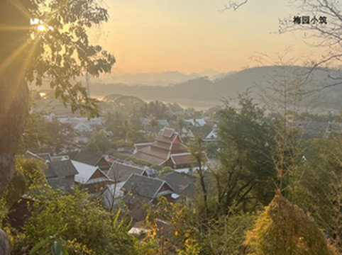 琅勃拉邦市中心游记图文-澜沧国鎏金暮色 -- 老挝琅勃拉邦普西山日落