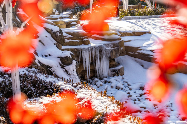 冬雪已至,来济南青铜山大峡谷get雪景大片!