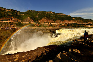 圣迭戈县游记图文-彩虹映壶口  壶口更壮美