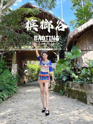 在三亚，找到了适合拍黎族服饰写真的地方‼️