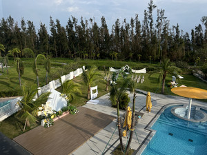 海陵岛游记图文-👭 伴娘团狂喜！海陵岛这场婚礼住到了神仙别墅，细节暖到想哭！