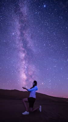 敦煌星空摄影，鸣沙山下的璀璨星河，定格你的梦幻之夜！