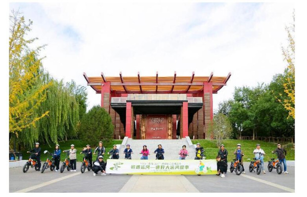 骑游北京城市副中心 旅游打卡最美运河秋景