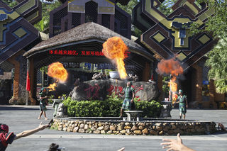 槟榔谷国庆民族特色浓郁，深受游客喜爱