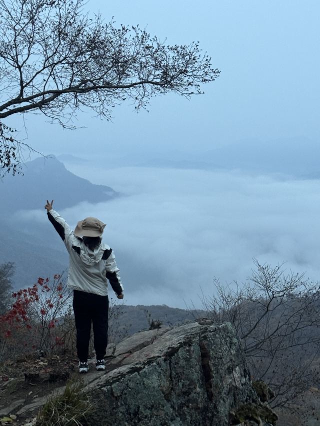 大牛沟云海天梯登山口旅行图片 2