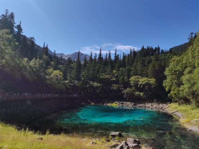 九寨沟景区五彩池观景台旅行图片 7