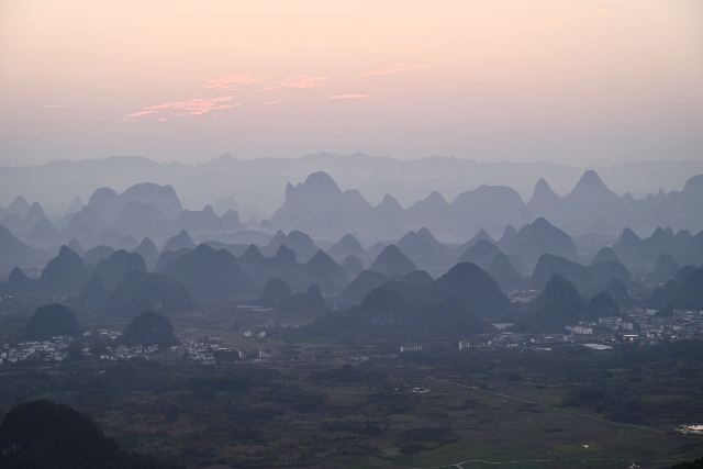 千里江山图大型水墨画打卡地旅行图片 2