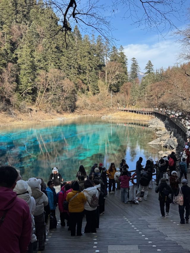 九寨沟景区五彩池观景台旅行图片 2
