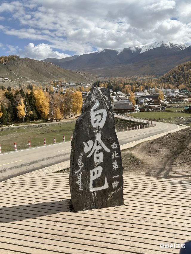 白哈巴西北第一村-石碑旅行图片 1