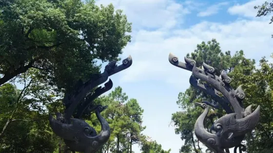湖北潛江章華台古遺址