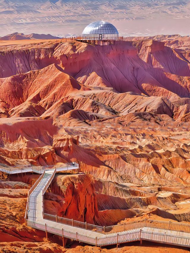 大柴旦红崖火星地貌景观区旅行图片 1