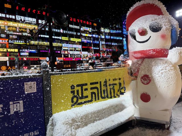 延边大学网红弹幕墙旅行图片 2