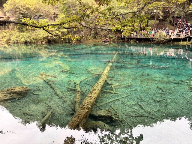 九寨沟景区五彩池观景台旅行图片 3