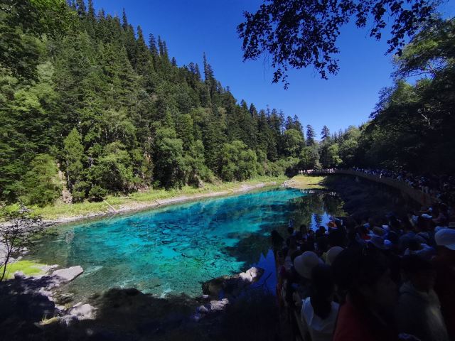 九寨沟景区五彩池观景台旅行图片 3